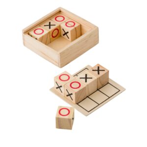 Tic Tac Toe Spiel aus Holz mit individuellem Branding